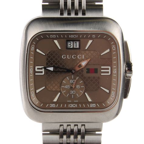 mens stainless steel gucci square redface dial|gucci watches for women.